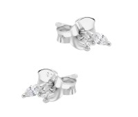 Shining CZ Silver Stud Earring STS-6720